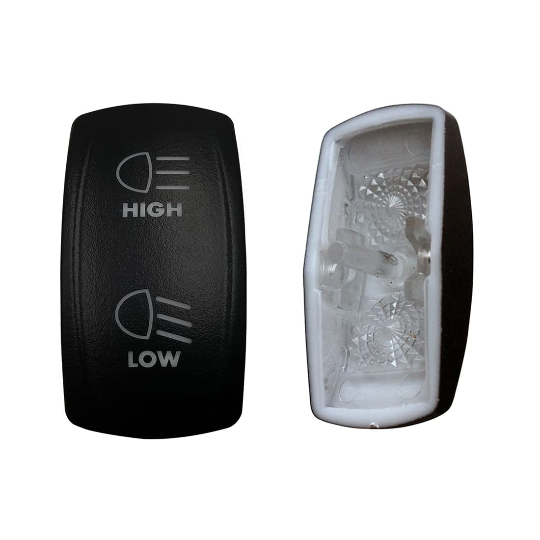 Laser Etched Backlit Switch Cover Cap for Car Boat Dashboard Rocker Switch - Waterproof & Durable Replacement Part - Perfect for Marine, RV, Truck & Off-Road Vehicle Customization