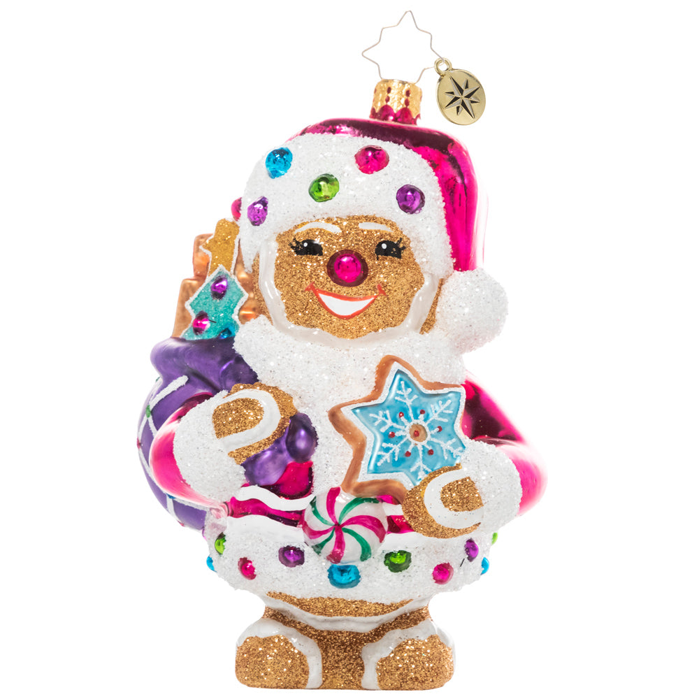 Delicious Gingersnap Santa Cookies - Classic Holiday Spiced Treats for Christmas Parties & Gift Giving