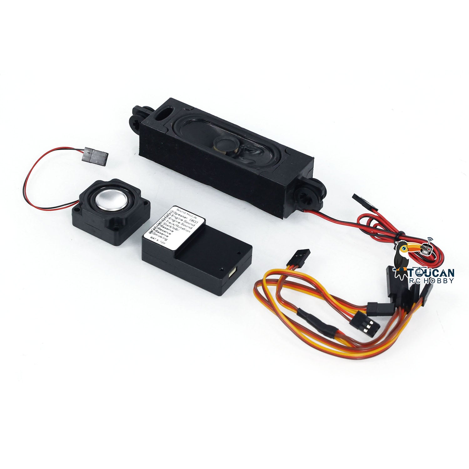 High-Quality RC Sound System Speaker for 1/10 1/12 1/14 1/16 1/18 Scale Model Cars - Tractor, Truck, Hydraulic Dump, Loader, Digger & Rock Crawler Accessories | Perfect for Realistic Sound Effects in RC Racing & Construction Vehicle Simulation