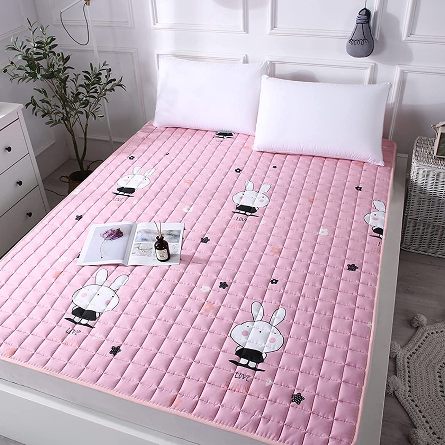 Japanese Floor Mattress Futon - Thick Foldable Tatami Mat for Sleeping & Lounging | Guest Bed, Sofa Bed Alternative | Perfect for Small Spaces, Camping & Home Decor