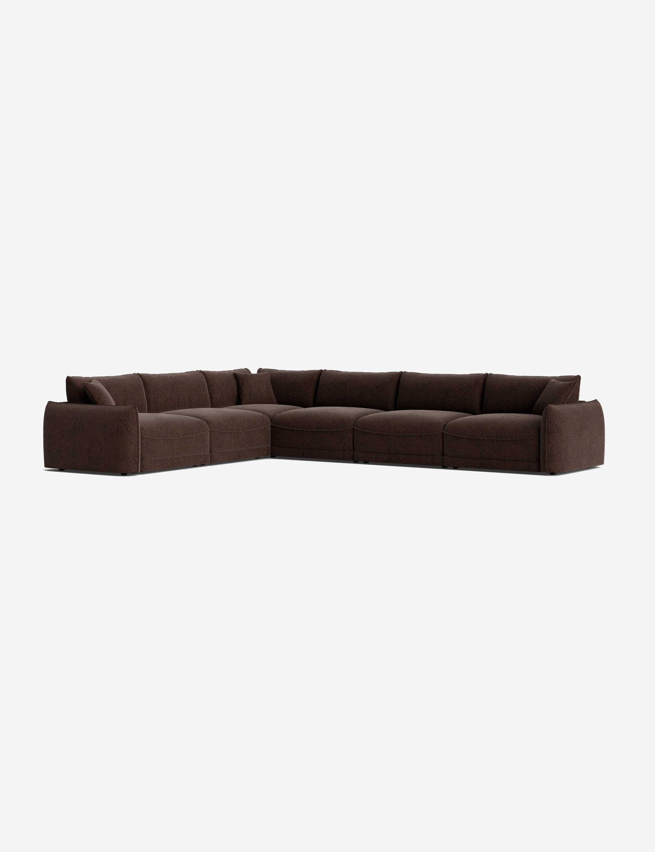 Balmer Modular Corner Sectional Sofa - Modern L-Shaped Couch with Reversible Chaise, Soft Fabric Upholstery for Living Room, Family Room & Home Theater Comfortable Seating