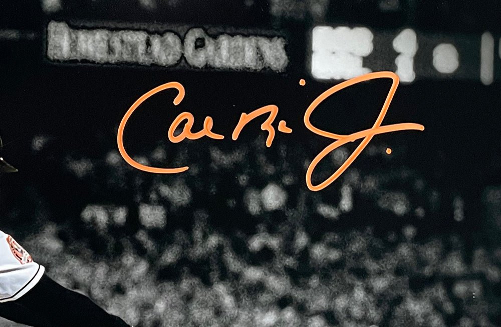 Cal Ripken Jr. Autographed Baltimore Orioles 11x14 Spotlight Photo - Limited Edition Collectible for Baseball Fans & Memorabilia Enthusiasts - Perfect for Man Cave, Sports Bar, or Gift for Orioles Fans