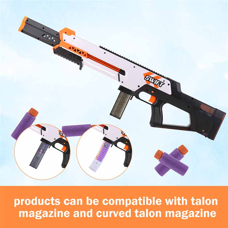 Worker Swift Foam Dart Blaster Toy Gun - High Performance Foam Dart Blaster for Outdoor Games, Nerf Battles & Backyard Fun - Perfect for Kids, Teens & Adults