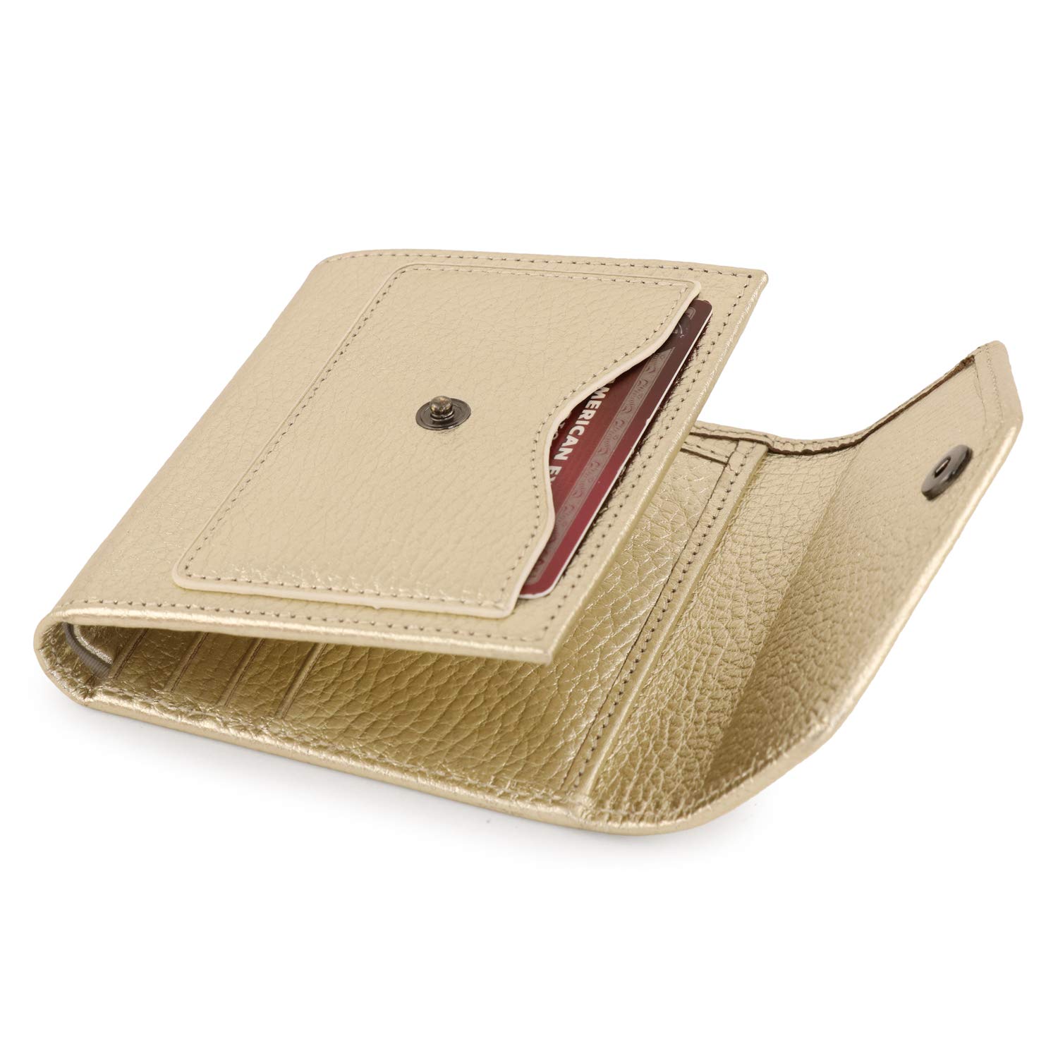 Premium Genuine Leather RFID Blocking Envelope Wallet for Men & Women - Slim & Secure Card Holder for Everyday Use, Travel & Business