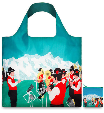 LOQI Tote Bag ARTISTS Collection by Asako Masunouchi - Reusable Eco-Friendly Shopping Bag for Groceries, Books & Travel Accessories - Perfect for Work, School & Beach Day