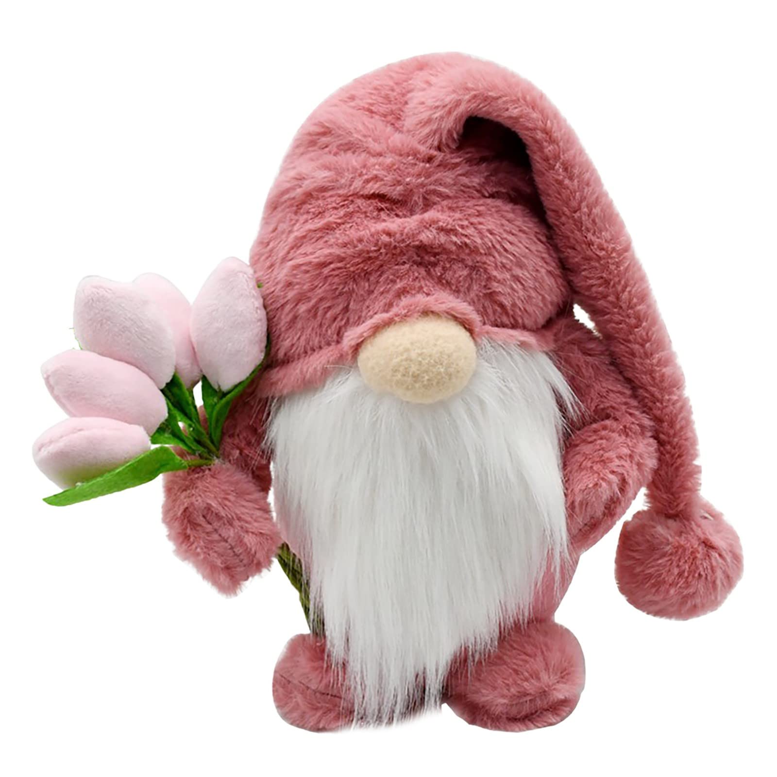 Spring Gnomes Decor - Plush Tulip Gnomes for Mother's Day, Scandinavian Tomte Nisse Ornaments, Swedish Gnome Tiered Tray Decorations | Perfect for Home Decor, Easter Gifts & Spring Party Favors