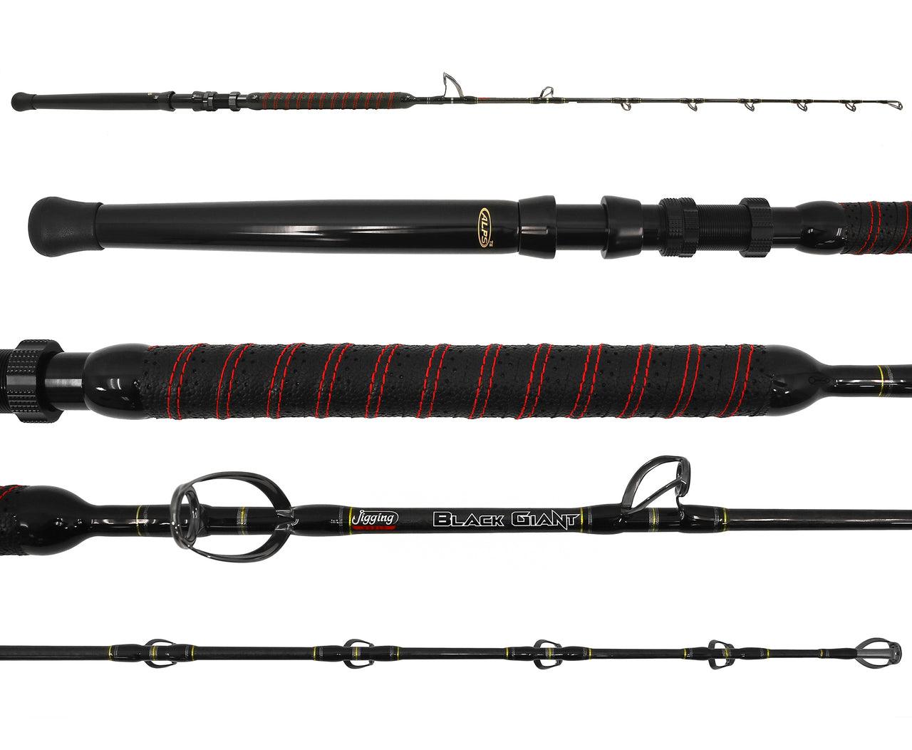 Jigging World Black Giant Casting Rods - Heavy Duty Saltwater Fishing Rod for Offshore & Deep Sea Angling | Perfect for Tuna, Marlin & Big Game Fish