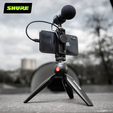Shure MV88+ Digital Stereo USB Microphone for Podcasting, Recording & Streaming - High-Quality Condenser Mic for YouTube, Gaming & Music Production