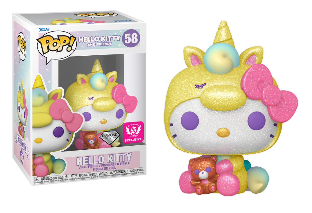 Hello Kitty Unicorn Outfit - It's Sugar Exclusive Pop Vinyl Figure | Kawaii Collectible for Anime Fans, Birthday Gifts & Home Decor Display