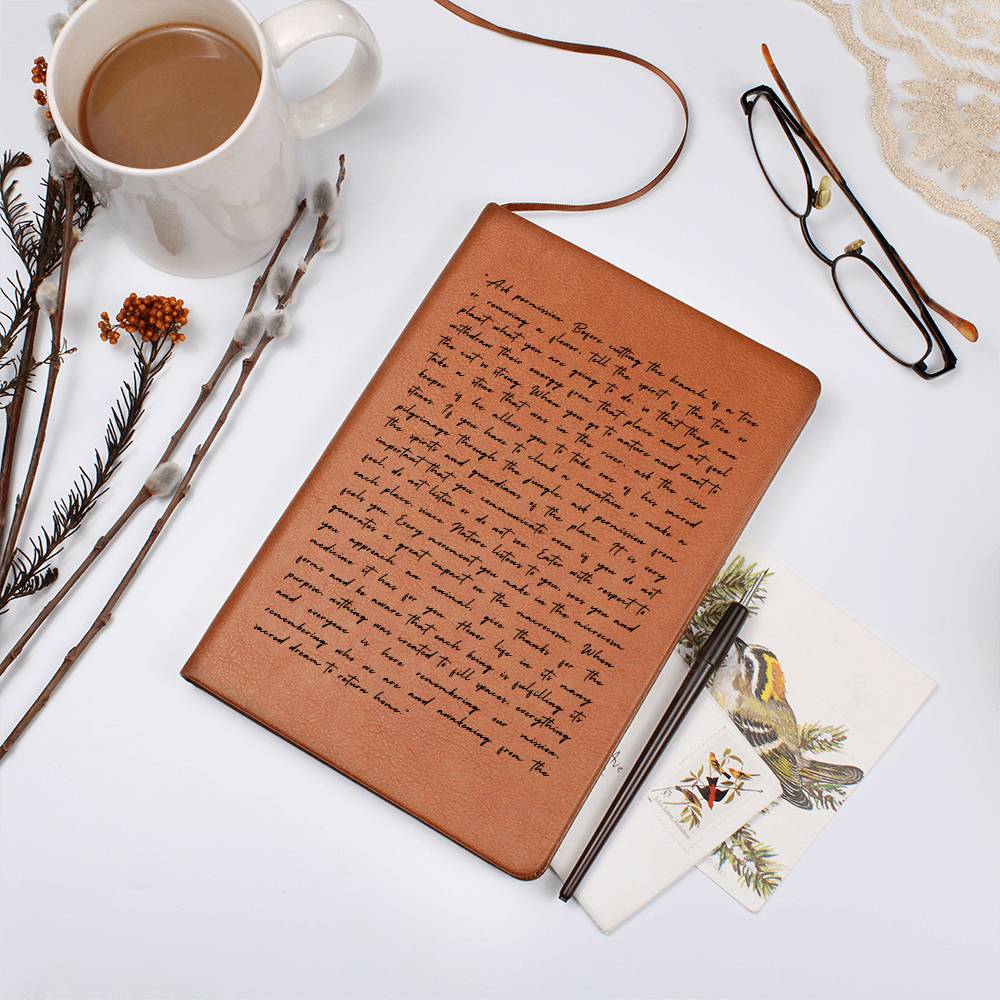 Spiritualism Journal - Vegan Leather Notebook for Nature Spirits & Meditation - Perfect for Journaling, Manifestation & Spiritual Growth