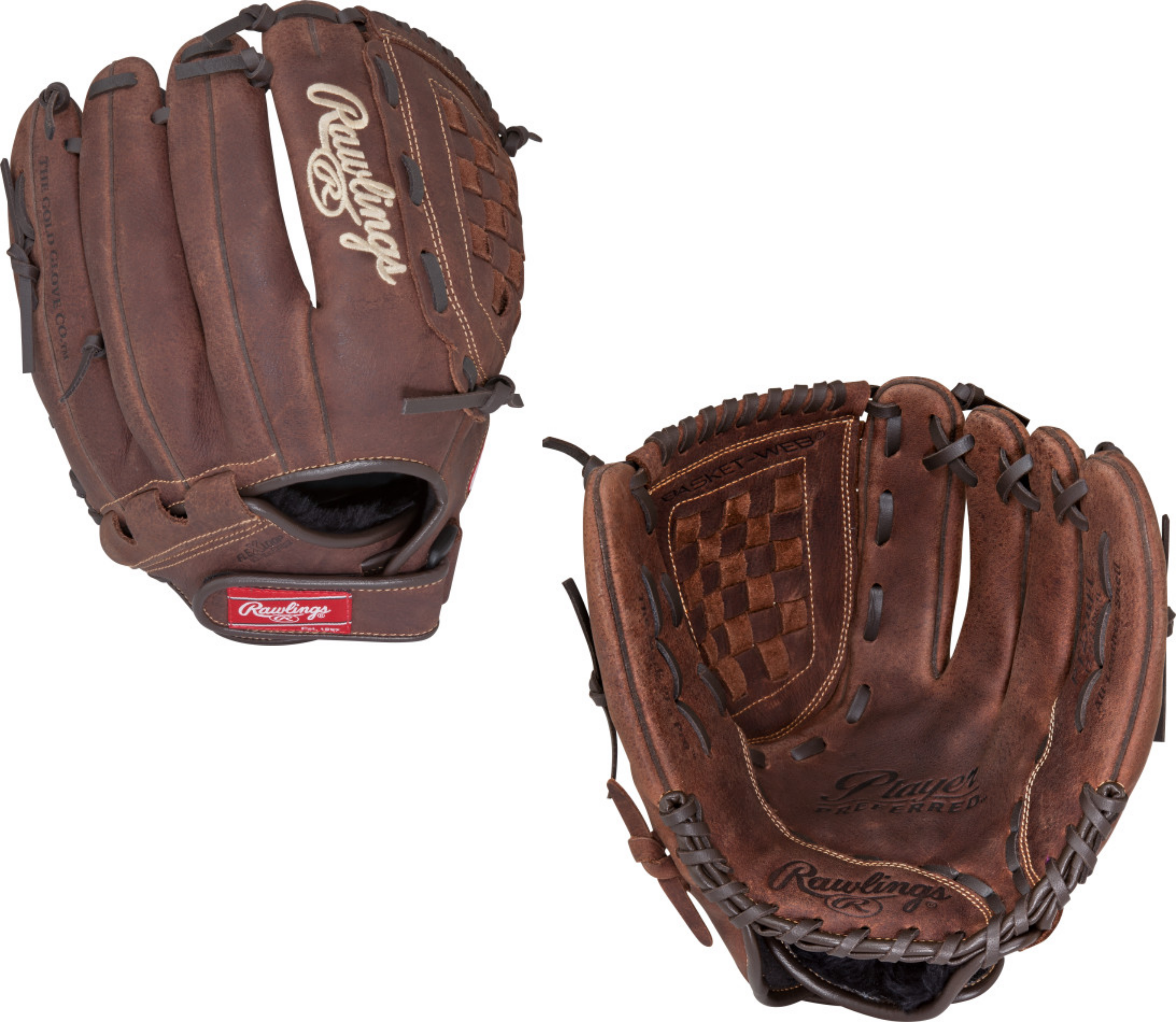Rawlings Player Preferred 12.5 Inch Baseball Glove for Pitchers & Outfielders - Professional Quality Leather Mitt for Training & Games