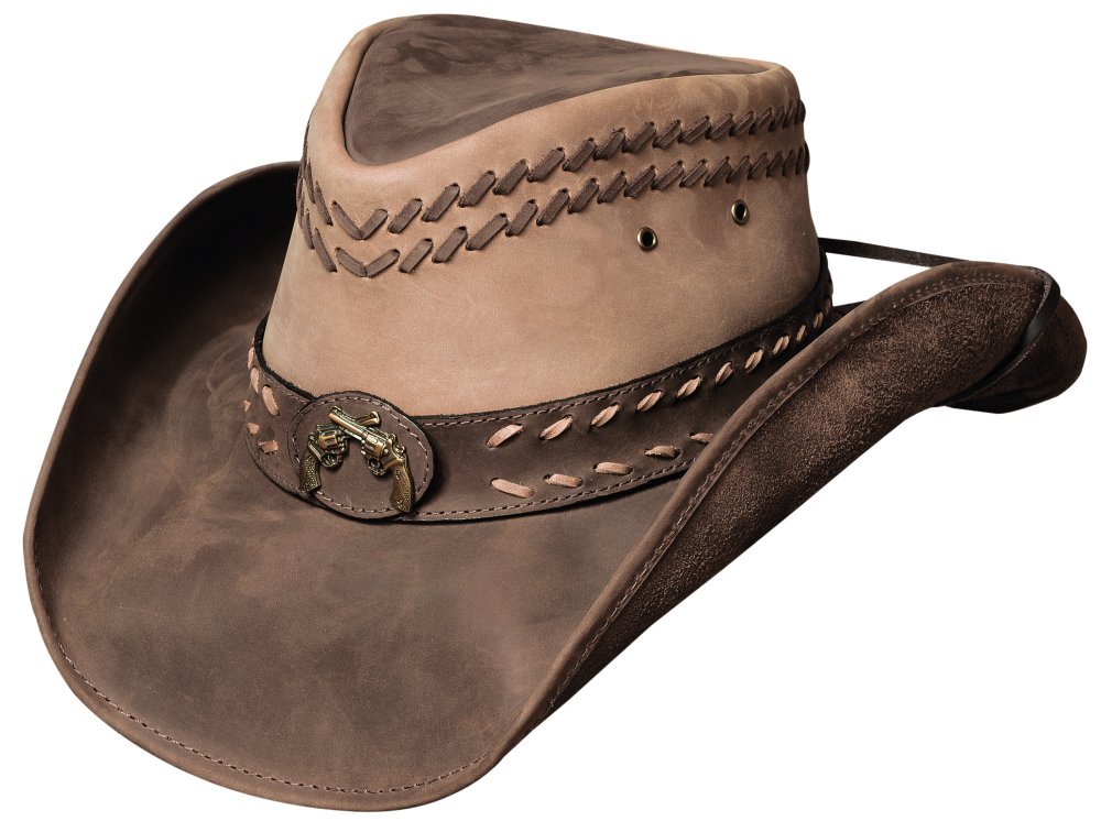 Premium Bullhide Leather Cowboy Hat - 3 3/8