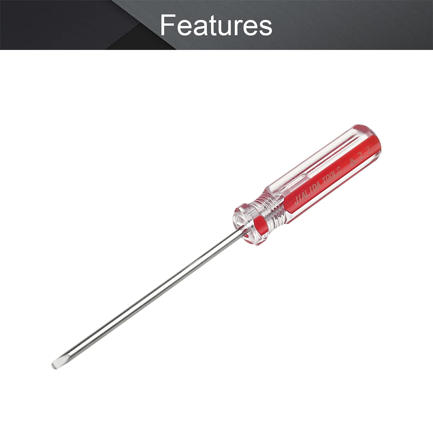 Utoolmart 5-Piece Magnetic Triangle Screwdriver Set - 2.3mm Triangle Head, 75mm 45# Steel Shaft with 55mm Ergonomic Plastic Handle - Perfect for Electronics Repair, Home Improvement & DIY Crafts