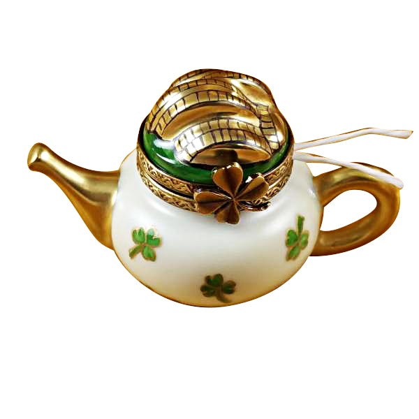 Authentic Irish Teapot with Infuser - Elegant Limoges Porcelain Teapot for Loose Leaf & Tea Bags | Perfect for Afternoon Tea, Gifts & Home Decor