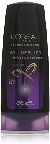 L'Oreal Advanced Haircare Volume Filler Thickening Conditioner for Fine Hair - 12.6 oz (4 Pack) | Adds Volume & Thickness | Daily Use for Fuller Looking Hair