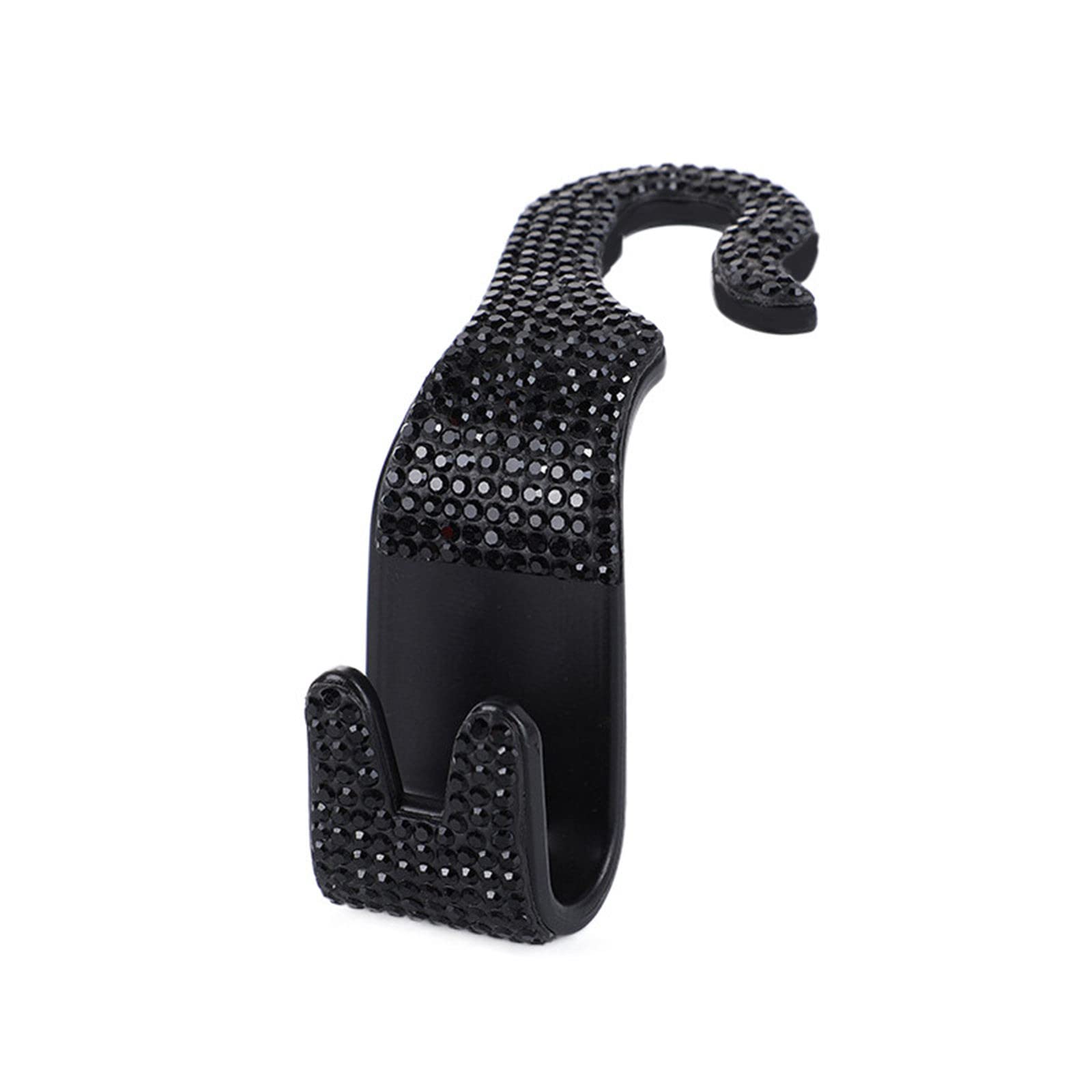 Universal Car Seat Headrest Hooks (2-Pack) - Heavy Duty Back Seat Organizer Hanger for Purses, Grocery Bags, Coats & Clothes - Perfect for SUVs, Sedans & Trucks - Black