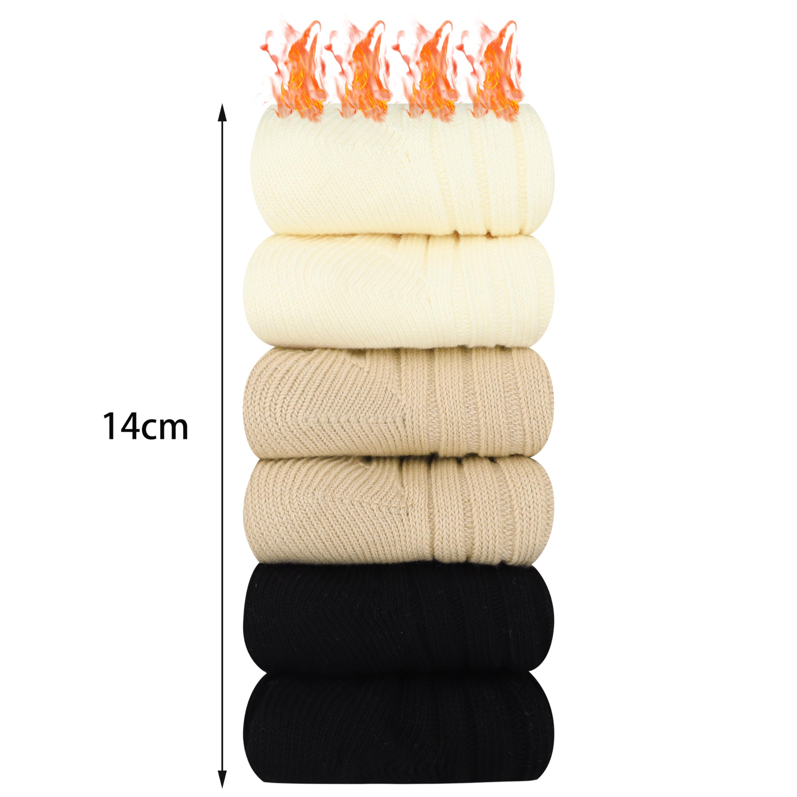 Belloxis Alpaca Wool Socks - Women's Thermal Winter Warm for Hiking & Home