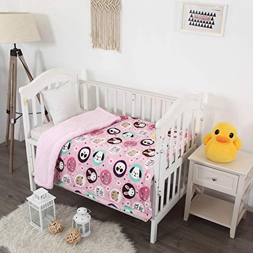 Ultra Soft Baby Blanket for Toddlers - Plush Sherpa Backing, 40