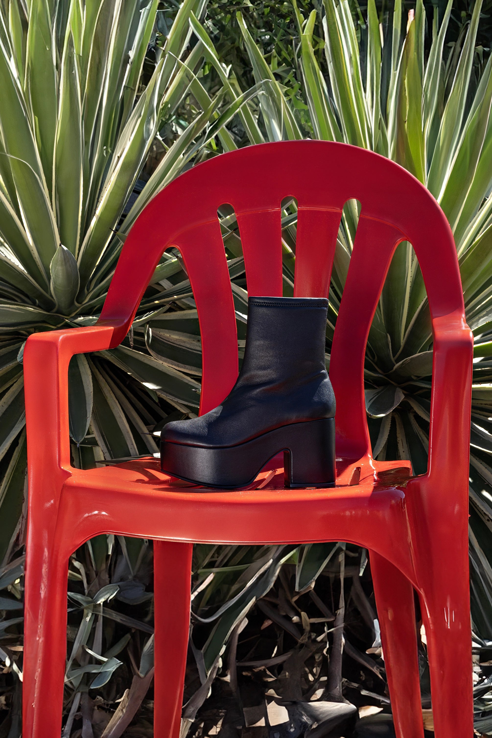 Black Stretch Leather Miso Platform Boots for Women - Comfortable & Stylish Ankle Boots for Fall, Winter & Everyday Wear
