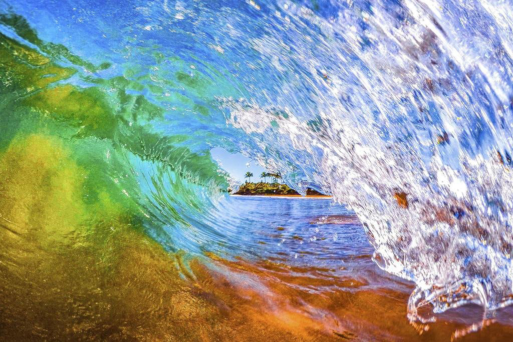 Rainbow Wave Wooden Jigsaw Puzzle - 500 Piece Colorful Wood Puzzle for Adults & Kids - Perfect for Family Game Night & Stress Relief