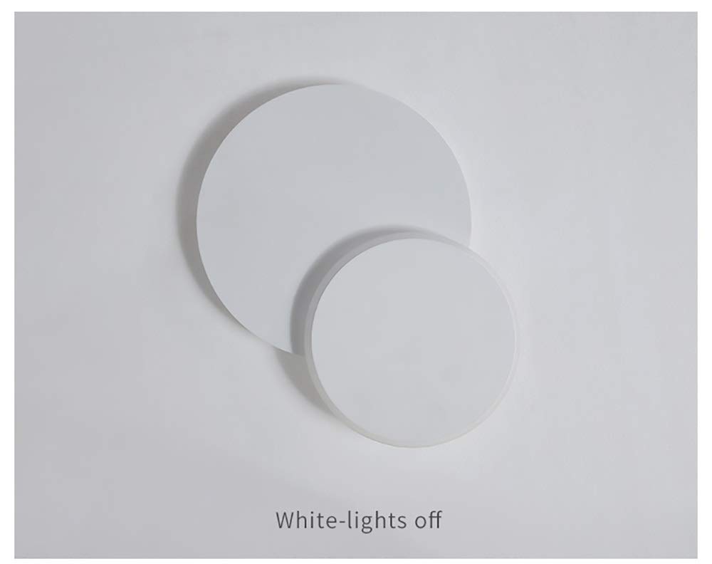Modern LED Wall Sconce - Adjustable Acrylic Wall Light Fixture for Living Room, Bedroom, Hallway - Flexible Plate, Cool White Round Design (110-240V, 3000K-18W) - Perfect for Ambient Lighting in Home Decor and Commercial Spaces