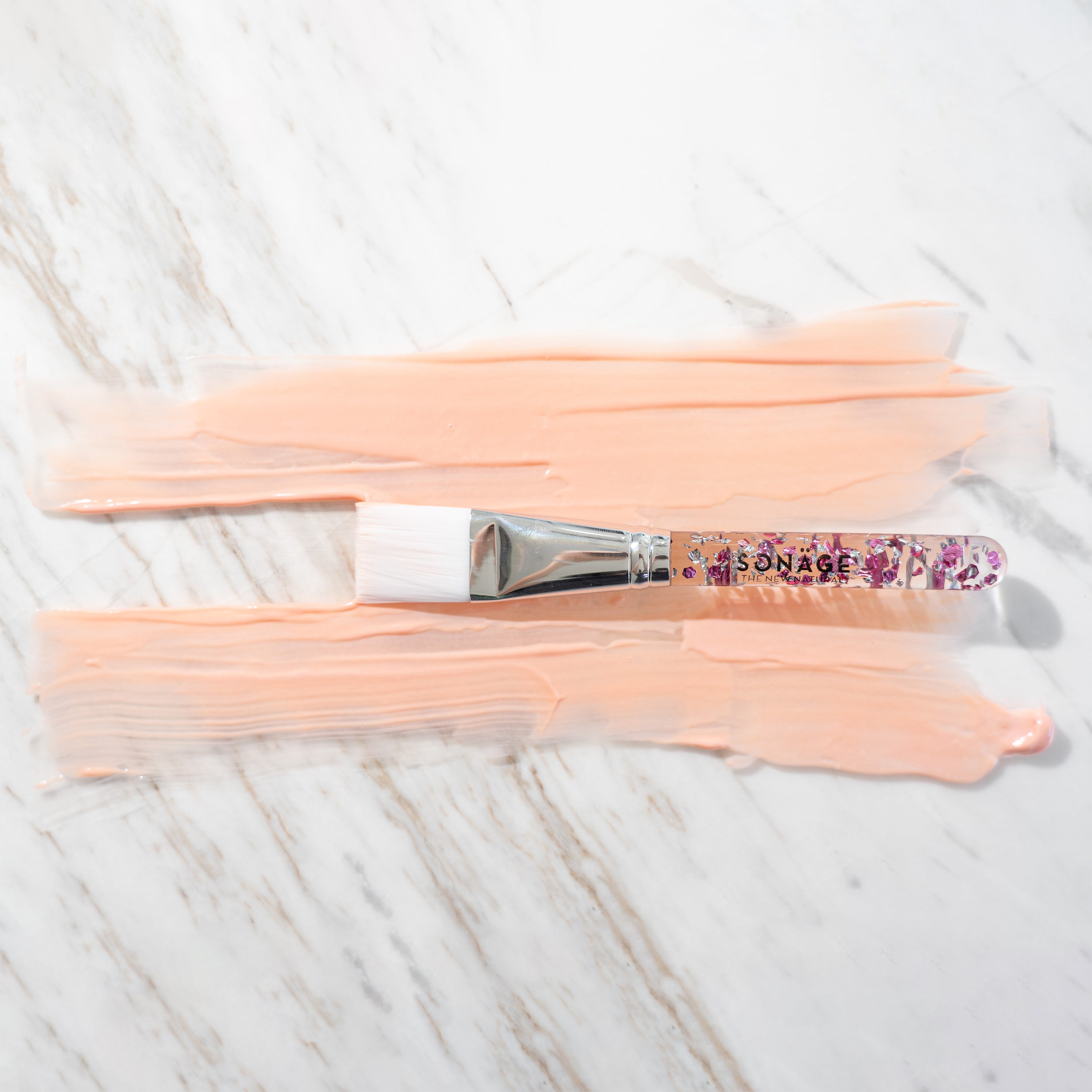 Vegan Glitter Makeup Brush for Face Mask & Foundation - Soft Synthetic Bristles for Flawless Application - Perfect for Halloween, Cosplay & Everyday Makeup