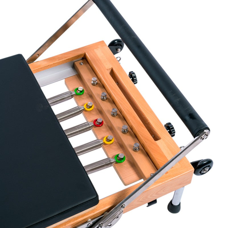 Orbit Foldable NJH1 Pilates Reformer with Sitting Box - Portable Home Gym Equipment for Pilates, Yoga & Fitness Training