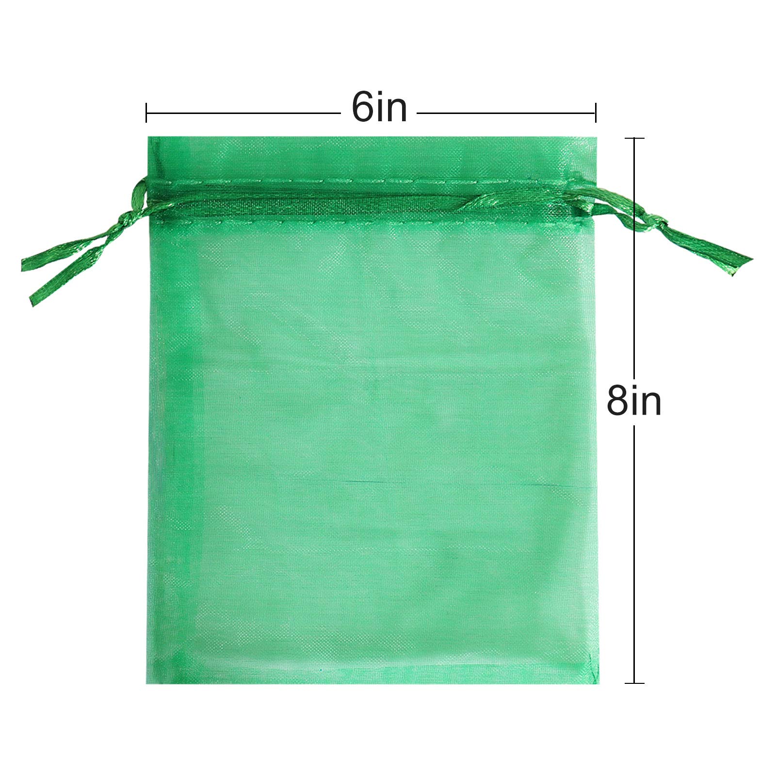 Lautechco 100Pcs 6x8 Inches Mixed Color Organza Drawstring Gift Bags - Perfect for Wedding Favors, Party Gifts, Jewelry Packaging & DIY Crafts