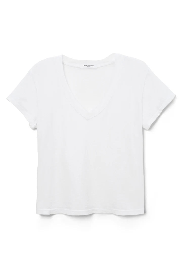 Perfect White Tee Hendrix T-Shirt - Classic Cotton Crewneck Shirt for Men & Women | Casual Wear, Layering, Everyday Outfits