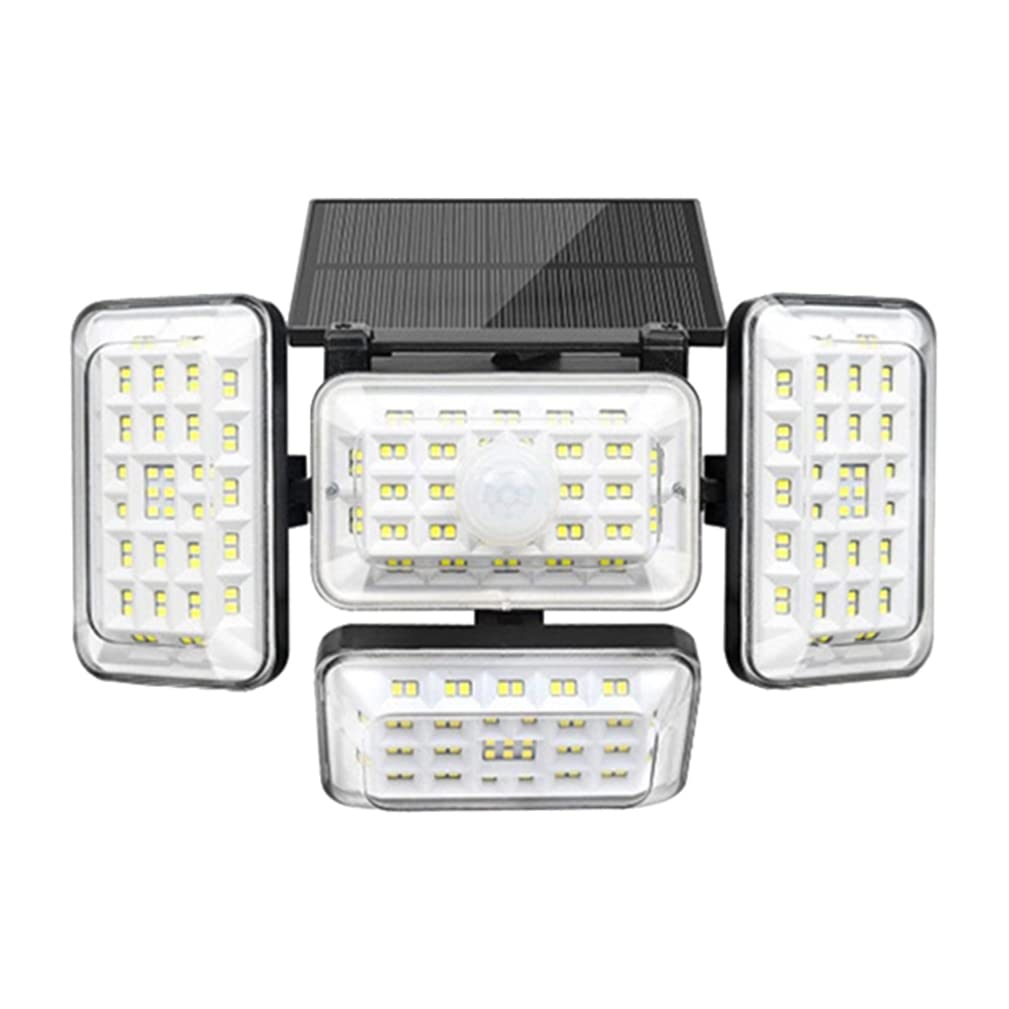 RXF 242 LED Solar Wall Lights Outdoor Waterproof - 4 Side Rotatable Motion Sensor Solar Lamp with 3 Modes & 270° Wide Angle Lighting - Perfect for Courtyard, Garage, Pathway & Backyard Security (2 Pack)