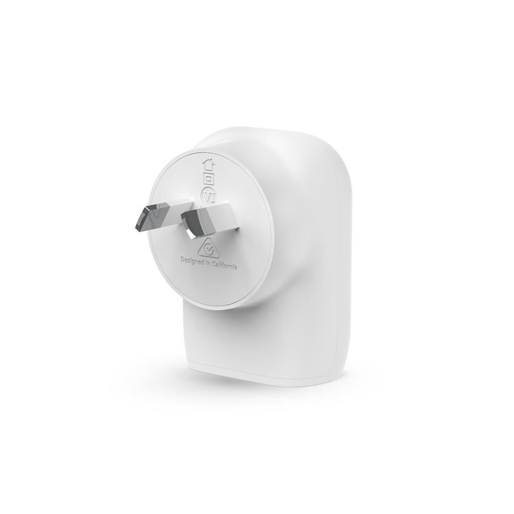 Belkin 30W USB C PD 3.0 PPS Fast Wall Charger - White | Compact & Powerful Charger for iPhone 15/14/13, Samsung Galaxy, iPad, MacBook & More | Home, Office & Travel Use