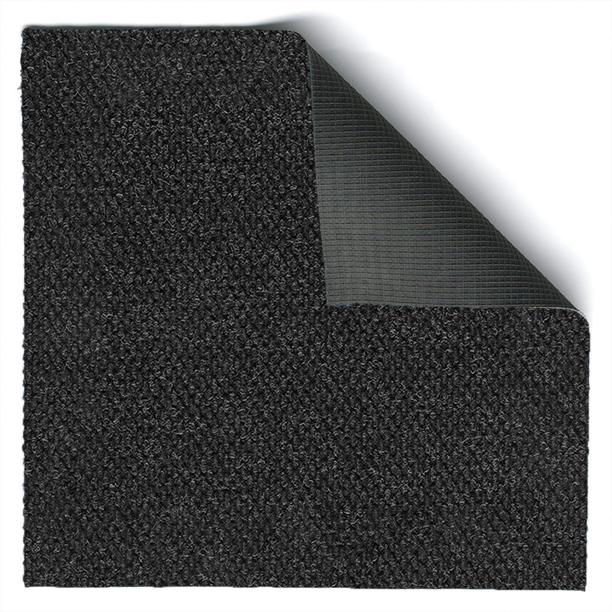 Durable Heavy Duty Rubber Doormat for Indoor & Outdoor Use - Easy to Clean, Non-Slip Entry Mat for High Traffic Areas Like Garage, Patio, Foyer, Laundry & Kitchen - Charcoal Grey 6x9 Feet - Perfect for Muddy Shoes, Pet Paws & Wet Weather Protection