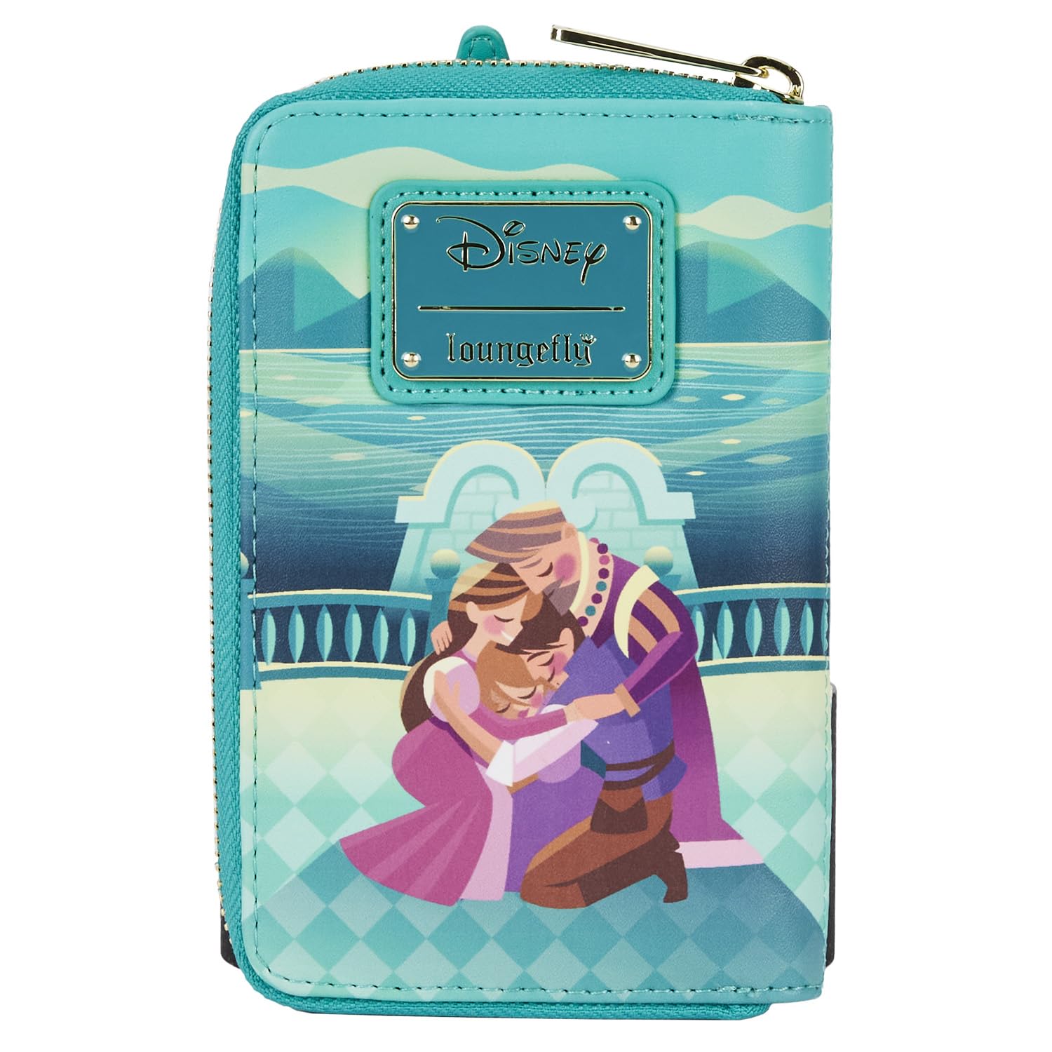 Disney Tangled Princess Castle Zip Around Wallet - Loungefly Official Licensed Crossbody Bag for Women, Girls | Perfect for Theme Parks, Cosplay & Gift Giving