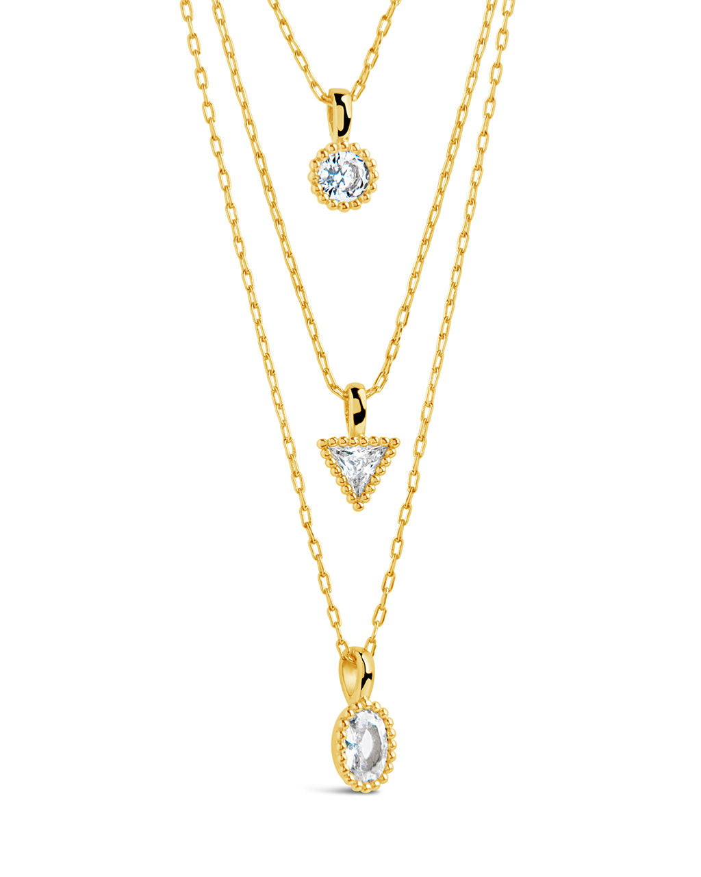 Julie CZ & Layered Chain Necklace - Elegant Cubic Zirconia Layered Necklace for Women, Perfect for Date Night, Party & Everyday Wear