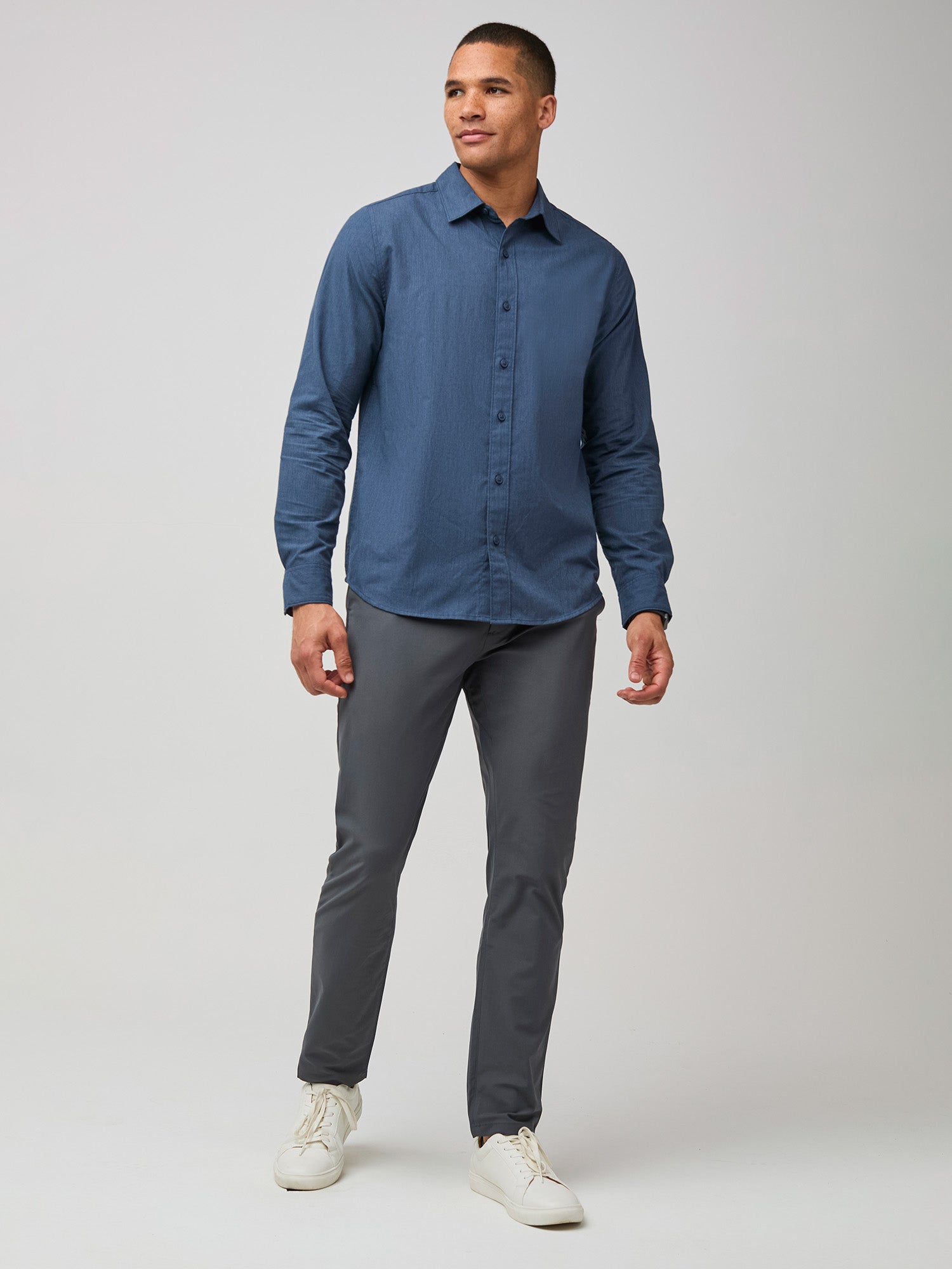 Best Selling Men's Long Sleeve Button-Up Shirts 3-Pack - Casual Office Wear & Everyday Comfort