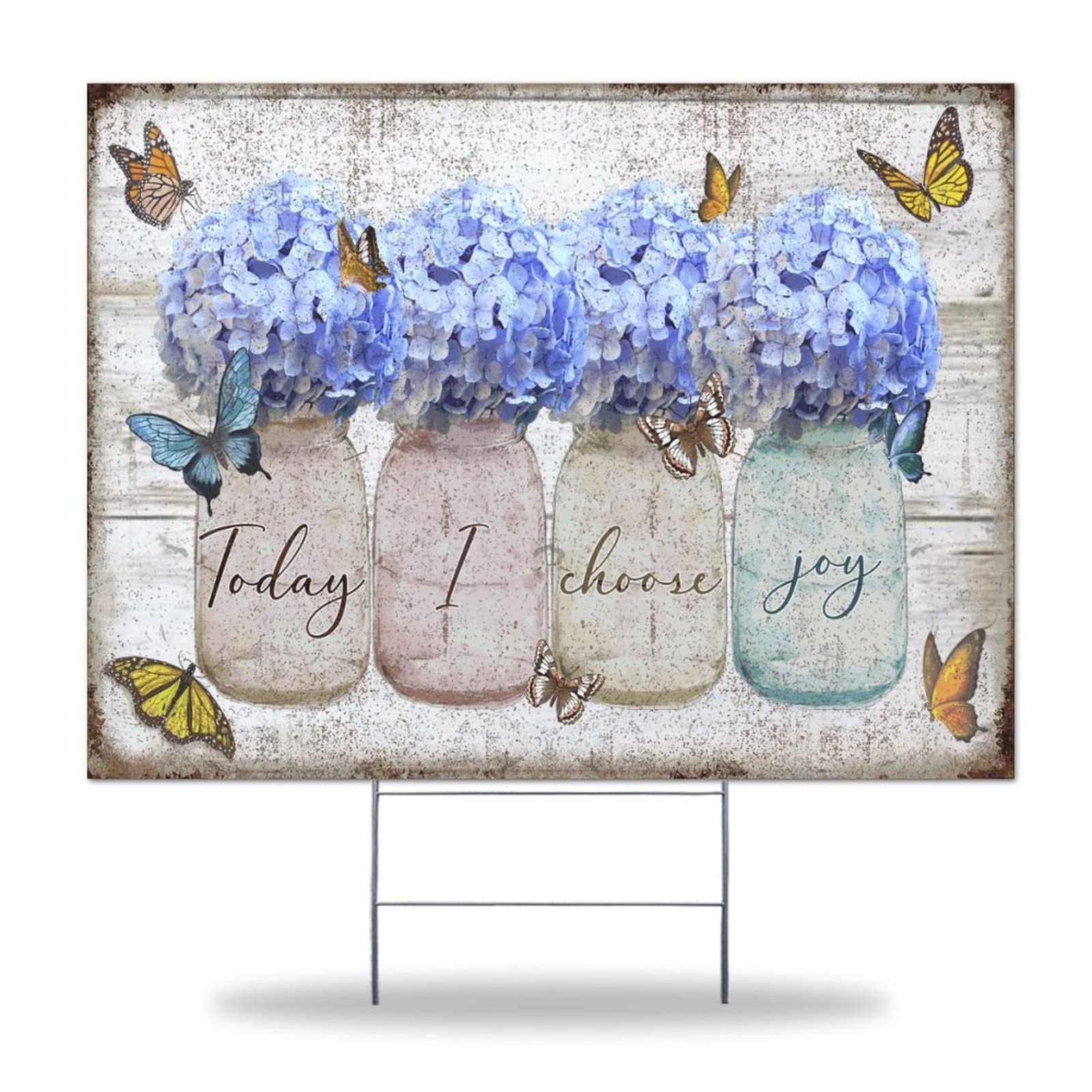 French Lavender Garden Sign - Double Sided Weatherproof Yard Decor for Outdoor & Lawn