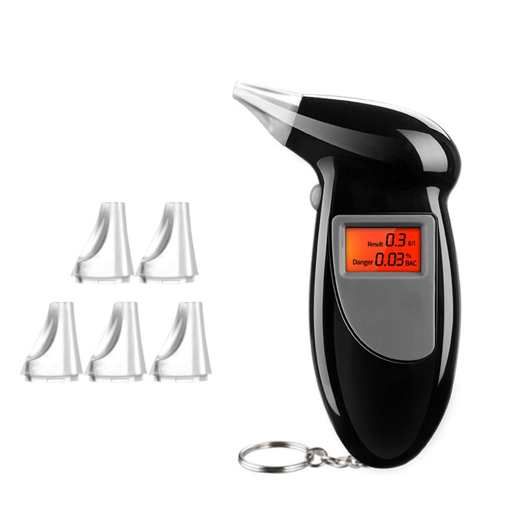 illombo Portable Alcohol Tester with Digital Display - Accurate Personal Breathalyzer for Drunk Driving Prevention | Perfect for Night Out, Party, and Workplace Safety