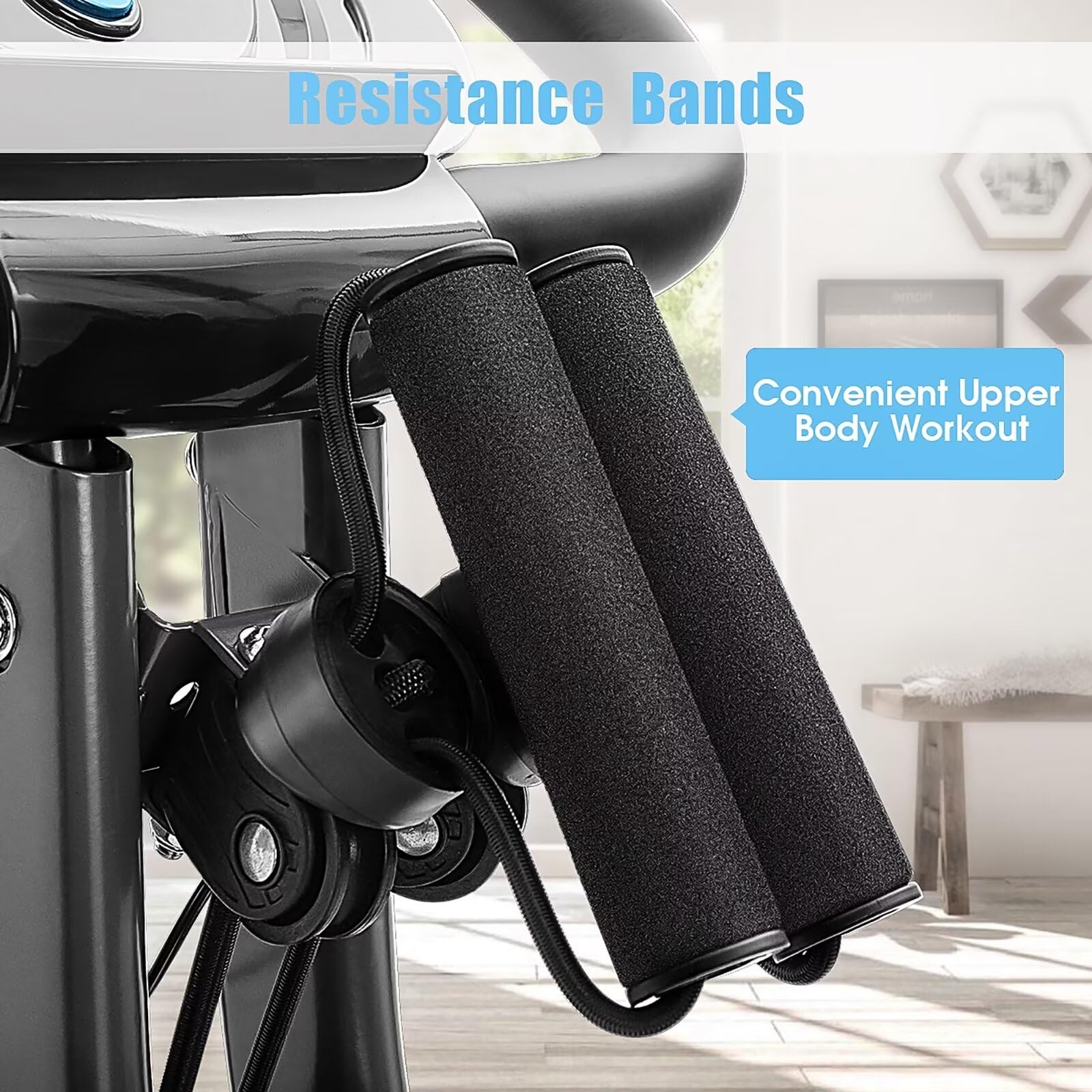 Merax Foldable Exercise Bike - 3-in-1 Magnetic Stationary Bike with 16-Level Resistance, 300LB Capacity for Home Workout | Indoor Cycling Fitness Equipment for Cardio, Weight Loss & Muscle Training