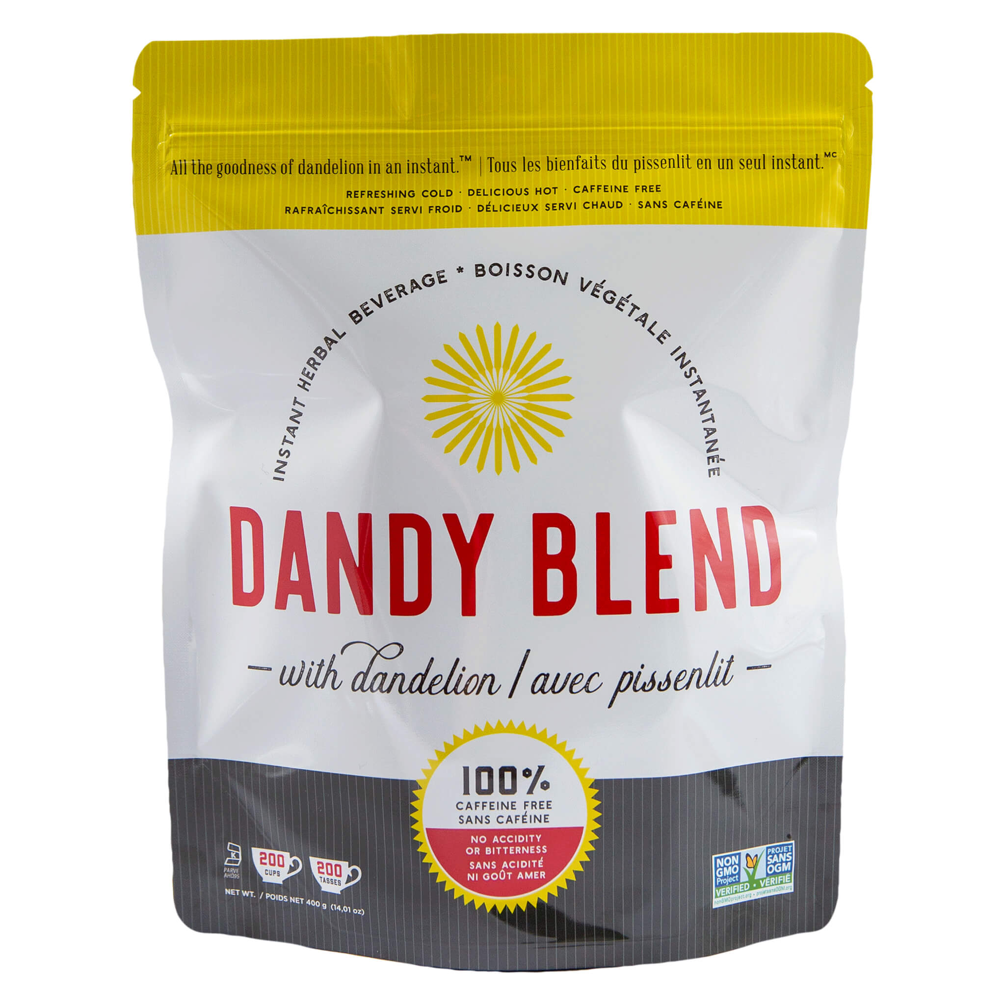 Dandy Blend Instant Herbal Beverage - Organic Coffee Alternative & Herbal Tea Mix - Perfect for Morning Energy, Afternoon Boost & Relaxing Evenings