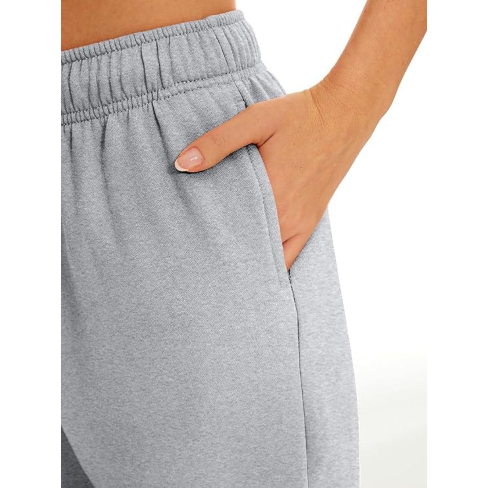 Women's High Waist Wide Leg Sweatpants - Casual Drawstring Joggers with Pockets | Loose Fit Lounge Pants for Yoga, Workout & Home Comfort