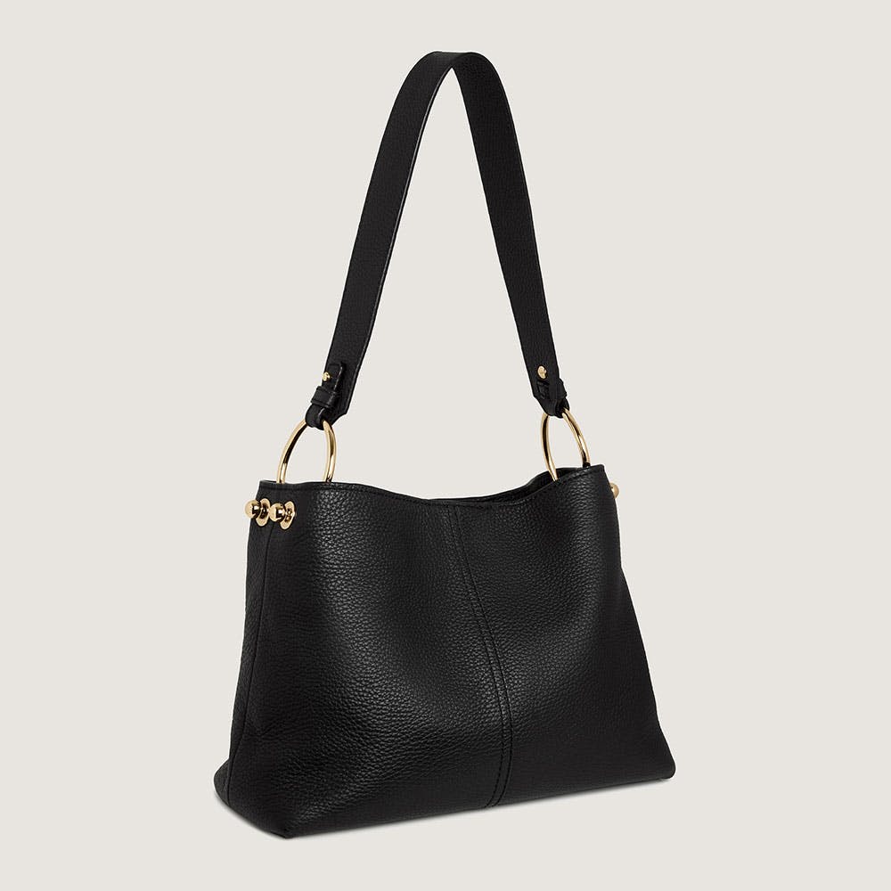 Lana Hobo Bag for Women - Stylish Black Leather Shoulder Purse - Perfect for Work, Travel & Everyday Use