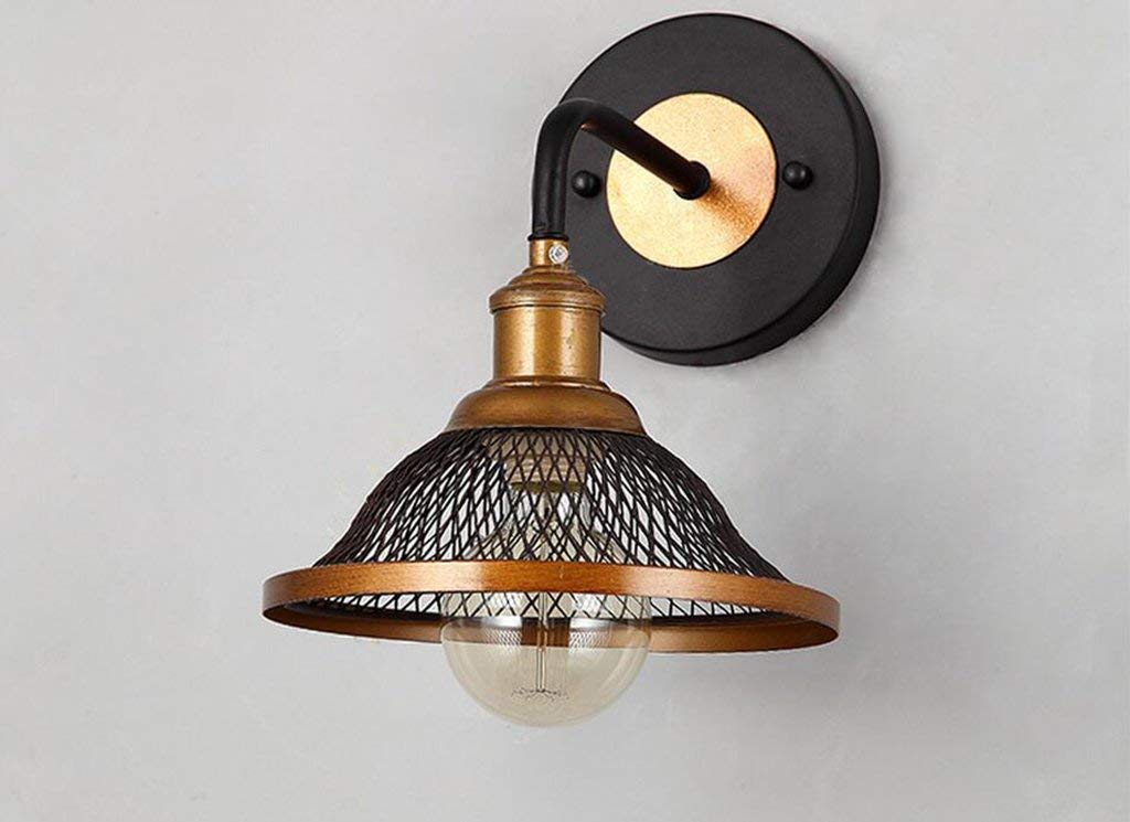 Modern Nordic Wall Mount Lamp - Industrial Retro Wrought Iron Wall Light for Hotel, Cafe, Living Room, Bar & Bedroom - Perfect for Bedside, Aisle & Restaurant Decor