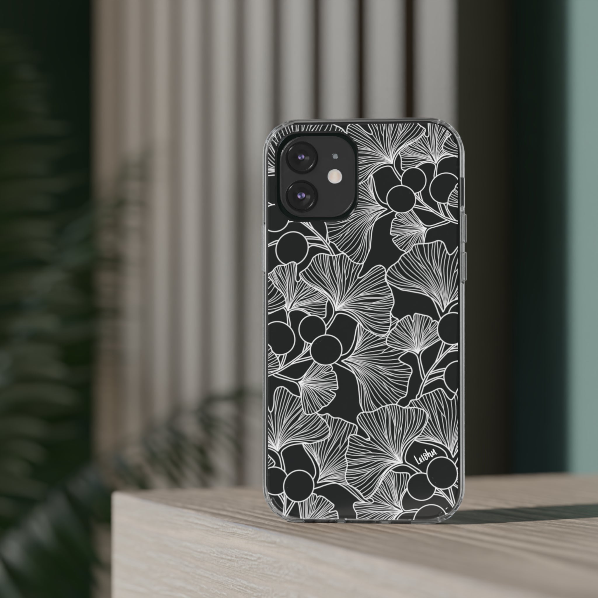 Premium Gingko Clear Phone Case - Slim Protective Cover for iPhone & Samsung - Perfect for Everyday Use, Travel & Outdoor Activities