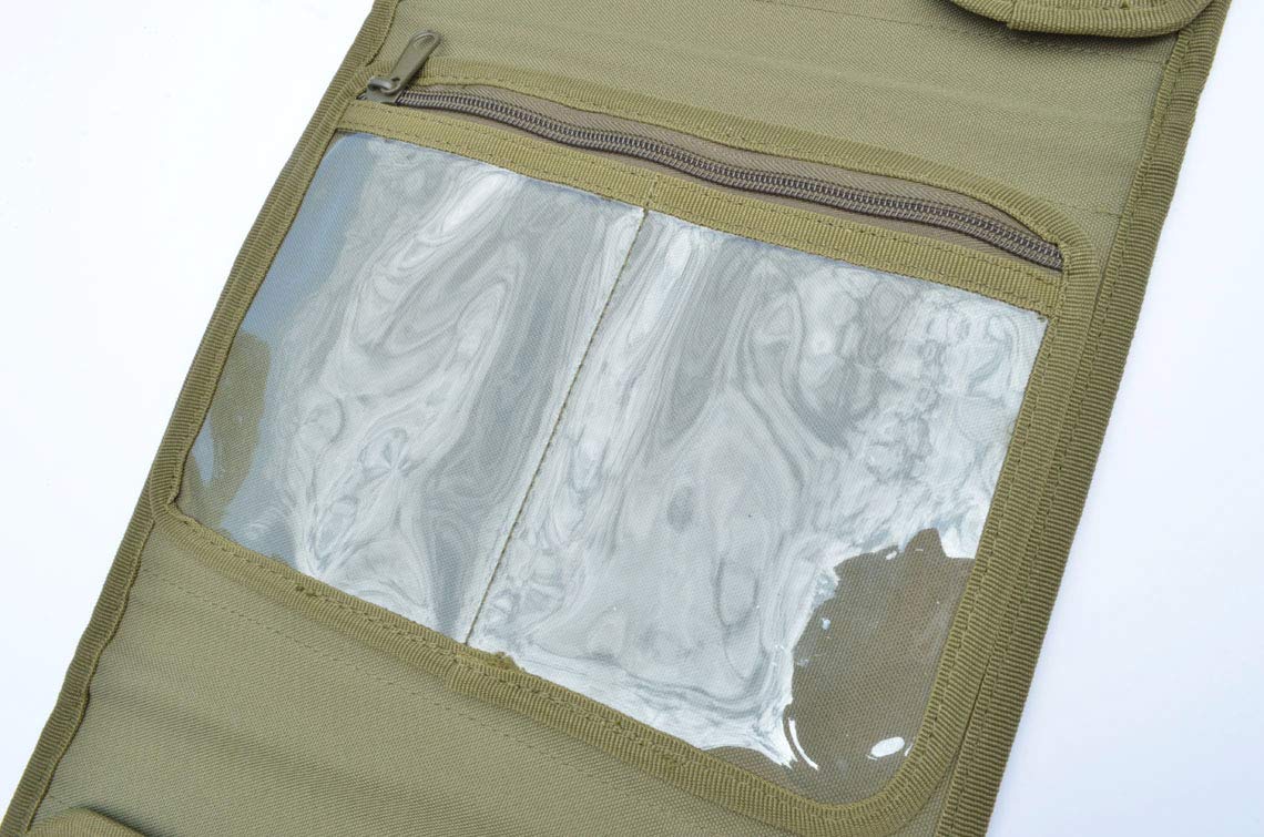 Tactical MOLLE Toiletry Bag for Camping & Travel - Durable Military Wash Kit with Pouch Organizer - OD Green - Perfect for Outdoor Adventures, Hiking & Survival Gear
