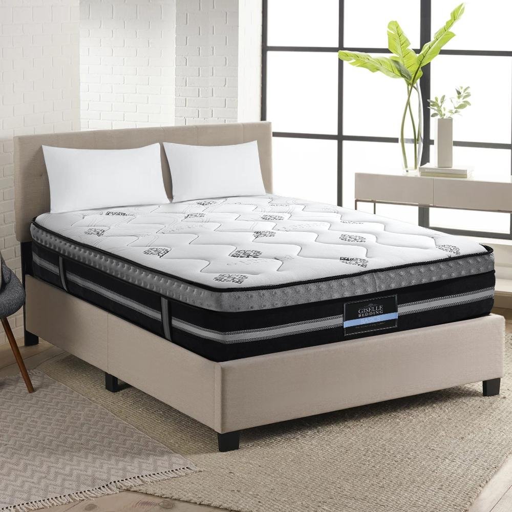Galaxy Euro Top Cool Gel Pocket Spring Mattress - 14 Inch King Size for Cool Sleep | Perfect for Hot Sleepers & Master Bedrooms