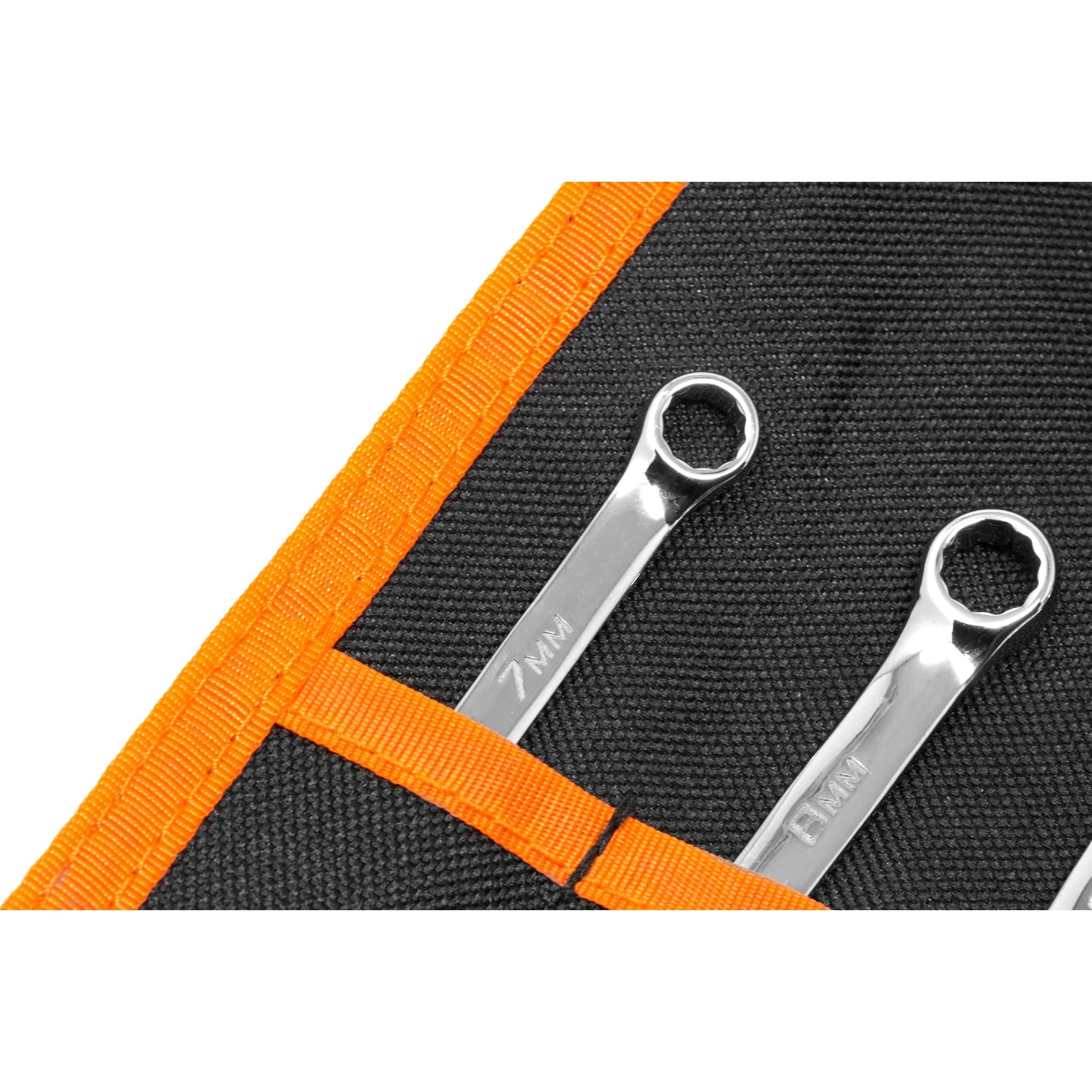 WEN WR160M 16-Piece Professional Grade Metric Combination Wrench Set with Storage Pouch - Perfect for Automotive Repair, DIY Projects & Home Maintenance