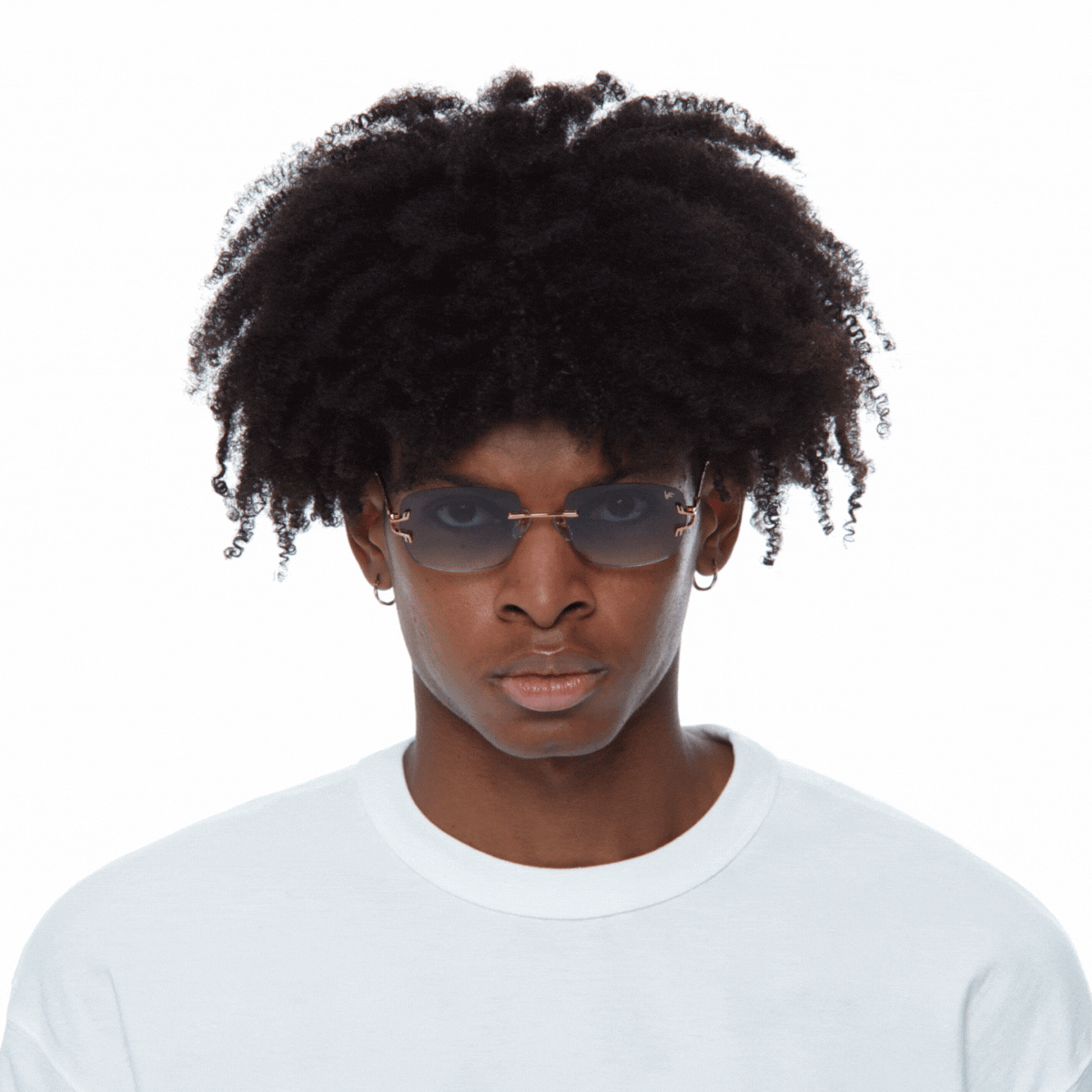 24KT Gold Rimless Drill Mount for Glasses - Premium Eyewear Accessory for Bal Harbour Style | Perfect for Reading, Driving & Fashion