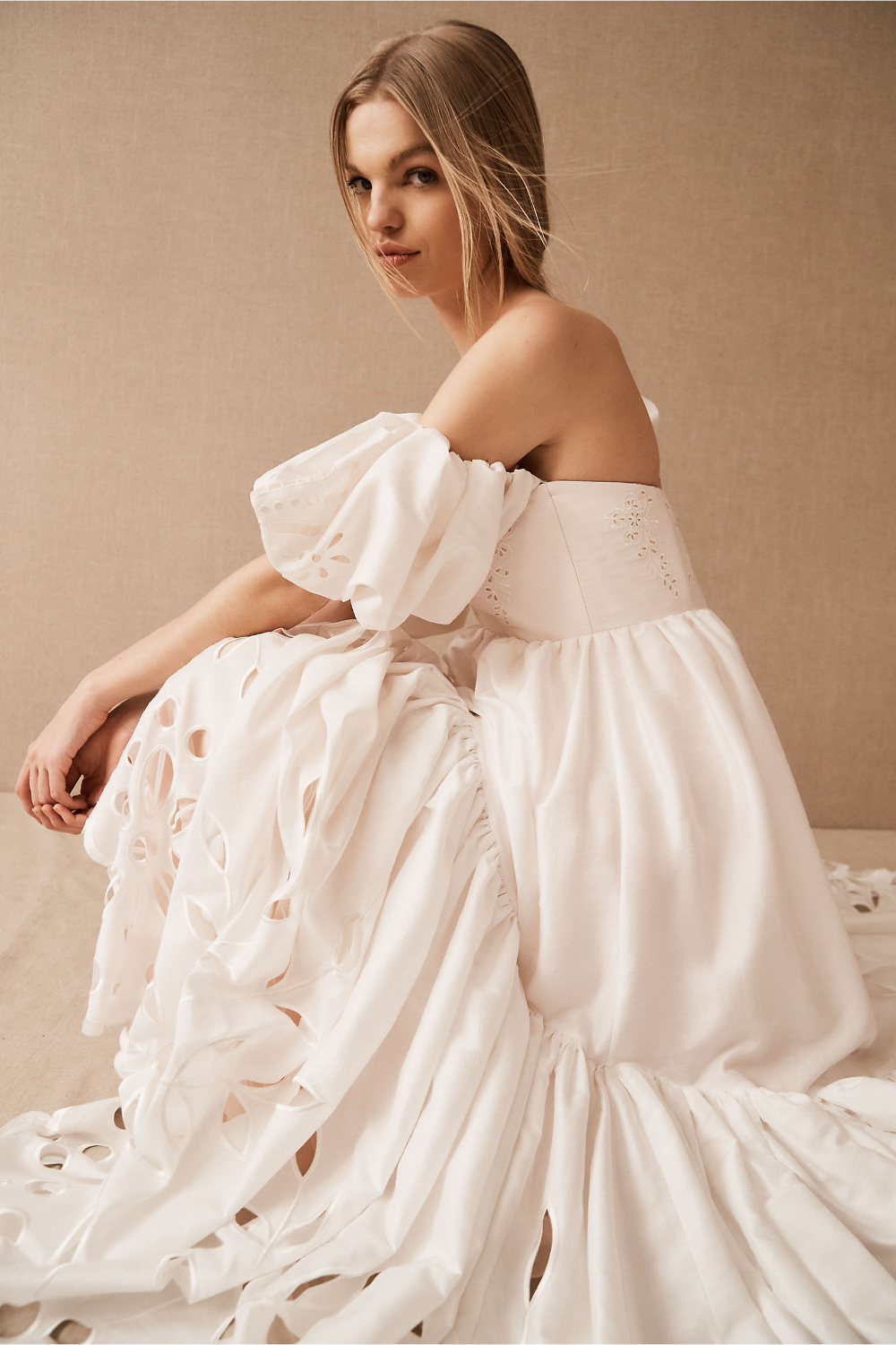 BHLDN Marina Gown - Elegant Lace Wedding Dress for Brides | Perfect for Beach Weddings & Romantic Ceremonies