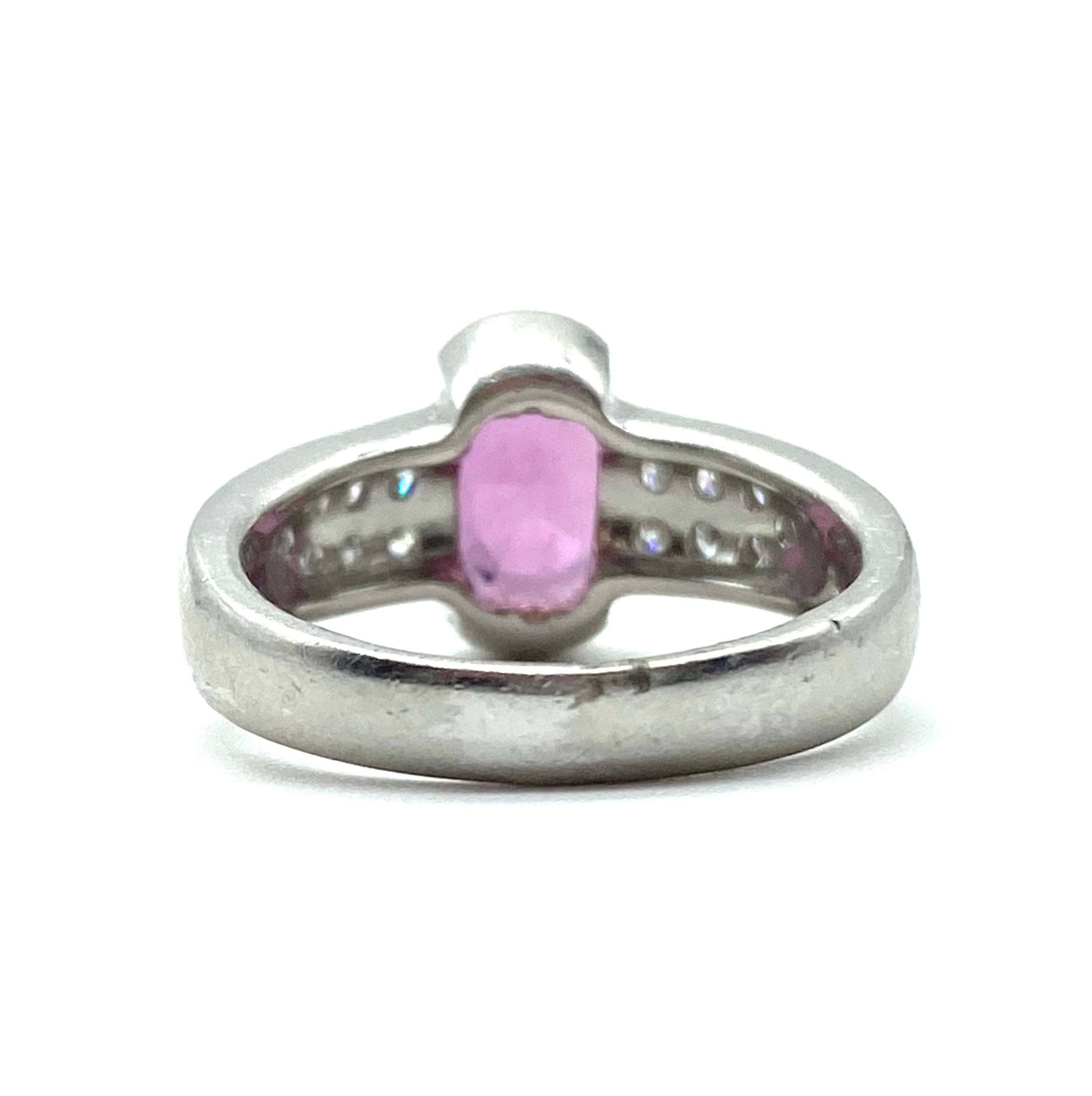 Exquisite Pink Sapphire & Diamond Ring for Women | 14K Gold Engagement & Wedding Band | Elegant Gift for Anniversary, Valentine's Day | Perfect for Proposals, Special Occasions & Everyday Luxury