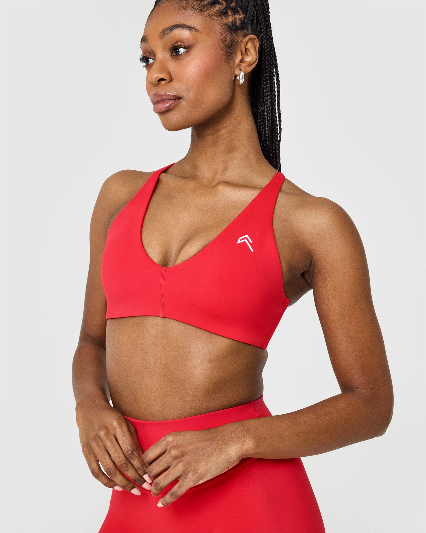 Unified Micro Bralette - Seamless Sports Bra for Women | Muscle Mommy Red | Perfect for Yoga, Gym & Active Lifestyle